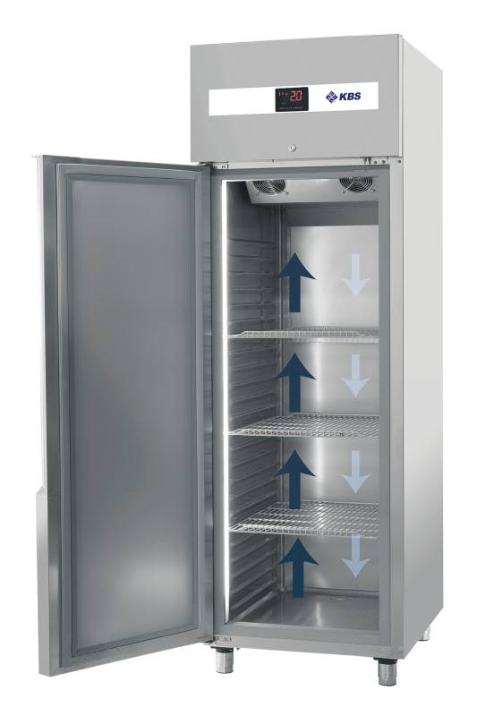 KBS Edelstahlkühlschrank KU 753 Türanschlag links