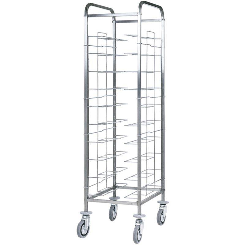 KBS Abräumwagen 520 für 10 Tabletts oder GN Tabletts ohne Seitenwand