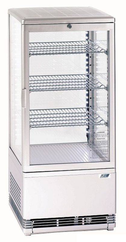 KBS Tischkühlvitrine RT-78 G LED (weiß)