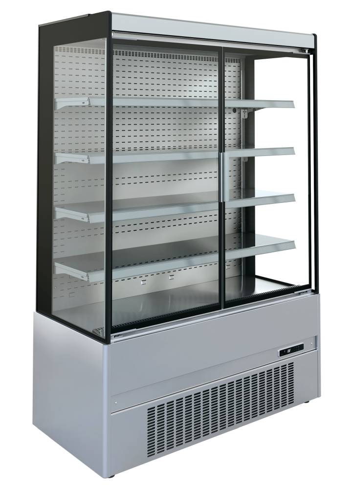 KBS Wandkühlregal Edelstahl Cronus 866 mit Drehtüren