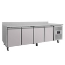 Kühltisch / 4-türig inkl. Aufkantung - Monoblock, 2230 x 700 mm