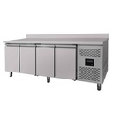 Kühltisch / 4-türig inkl. Aufkantung - Monoblock, 2230 x 700 mm