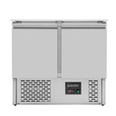 Saladette / 2-fach mit Klappdeckel, 900 x 700 mm