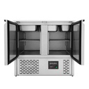 Saladette / 2-fach mit Klappdeckel, 900 x 700 mm