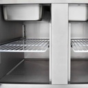 Saladette / 2-fach mit Klappdeckel, 900 x 700 mm