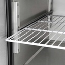 Saladette / 2-fach mit eckigem Glasaufsatz, 900 x 700 mm
