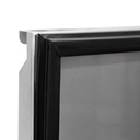 Saladette / 2-fach mit eckigem Glasaufsatz, 900 x 700 mm