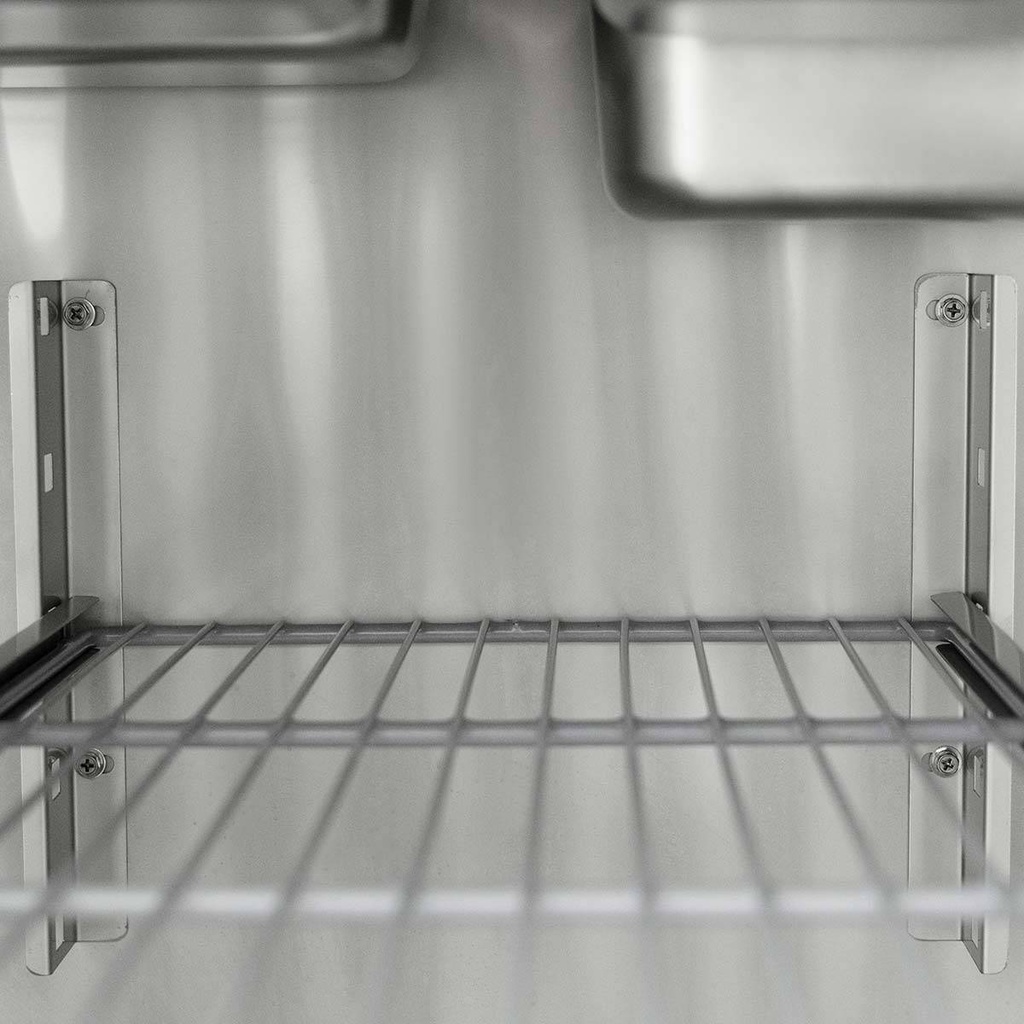 Saladette / 3-fach mit eckigem Glasaufsatz, 1365 x 700 mm