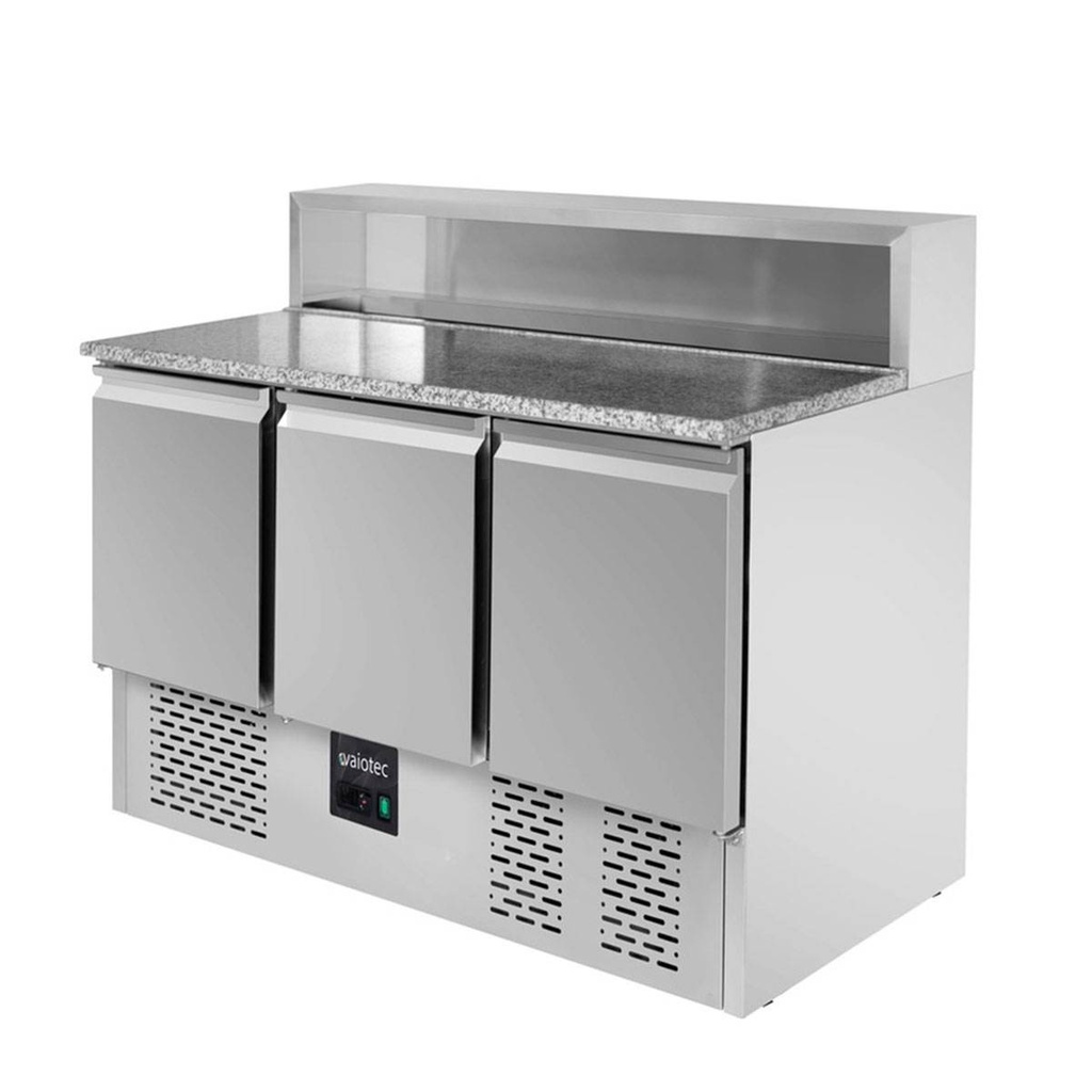 Pizza-Saladette / 3-fach - mit 3 Türen, 1365 x 700 mm