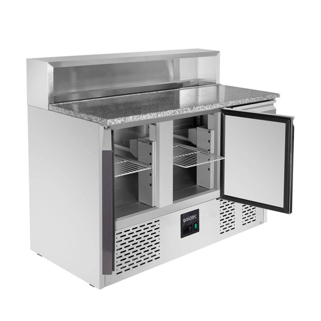 Pizza-Saladette / 3-fach - mit 3 Türen, 1365 x 700 mm