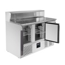 Pizza-Saladette / 3-fach - mit 3 Türen, 1365 x 700 mm