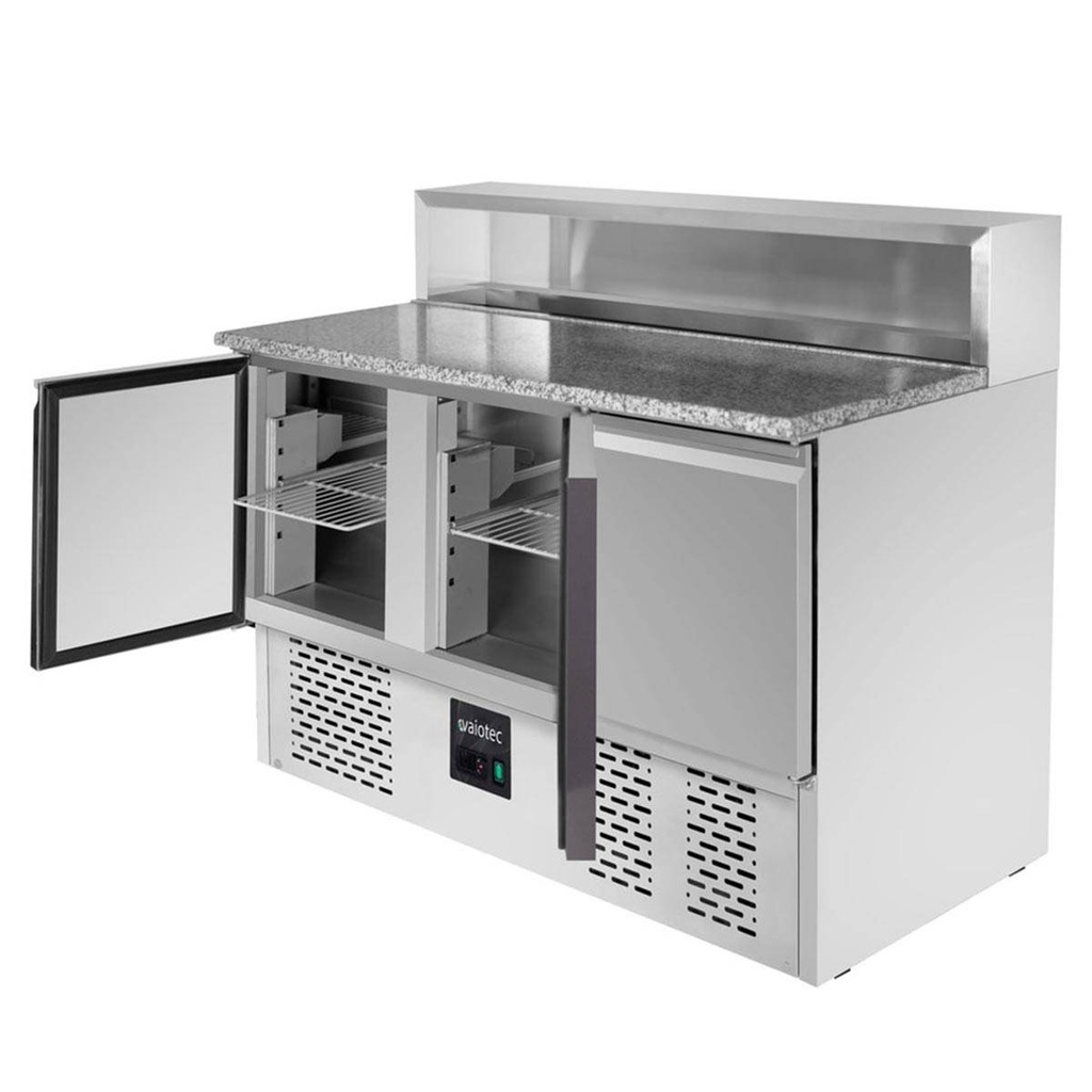 Pizza-Saladette / 3-fach - mit 3 Türen, 1365 x 700 mm