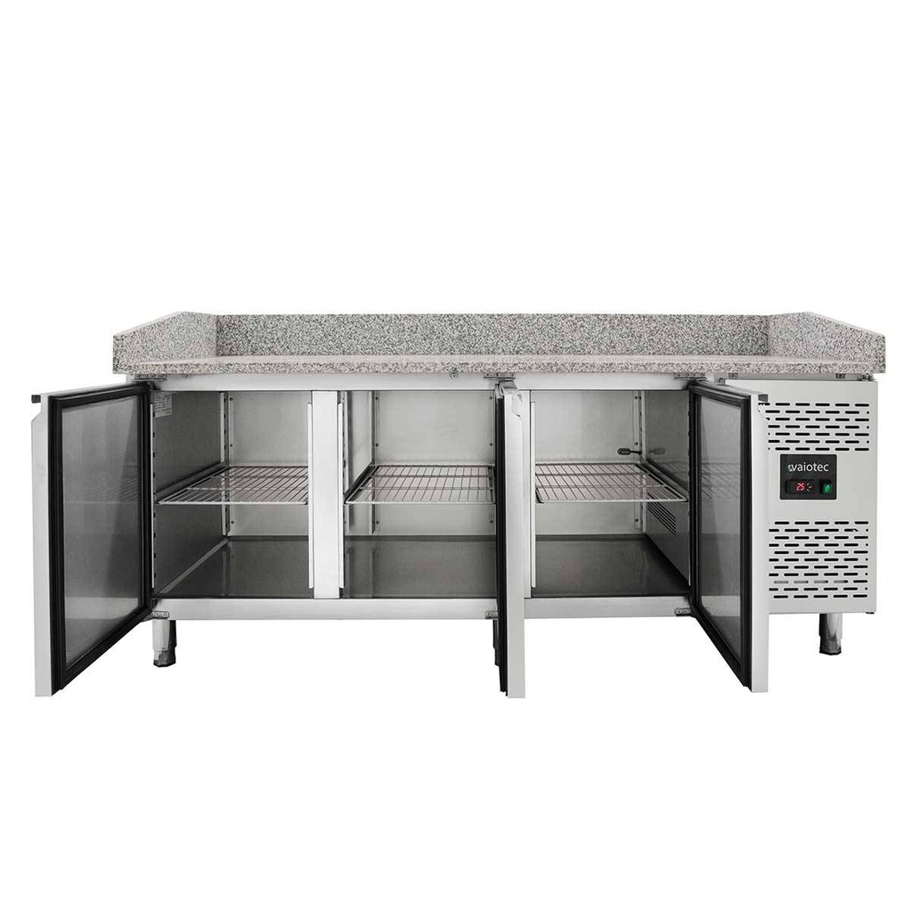 Pizzakühltisch / 3-türig "grau", 2020 x 800 mm