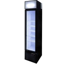 TOPLINE Getränkekühlschrank 1 Tür / 155 Liter mit Leuchtaufsatz "schwarz", 390 x 480 mm