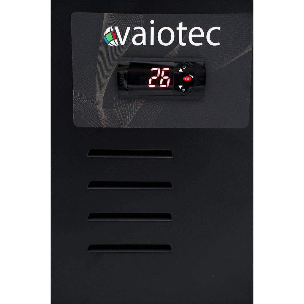 TOPLINE Getränkekühlschrank 1 Tür / 155 Liter mit Leuchtaufsatz "schwarz", 390 x 480 mm