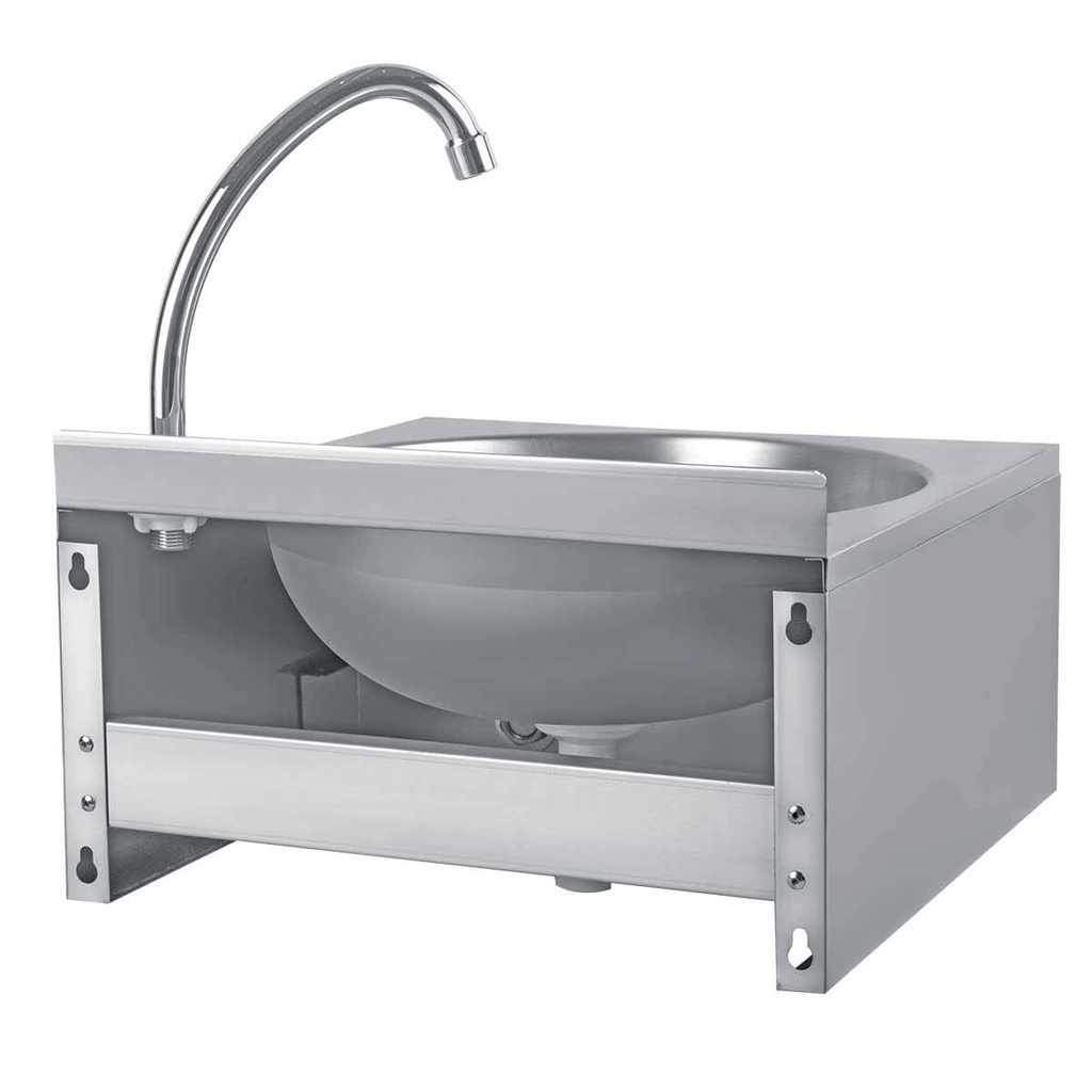 Handwaschbecken mit Kniebedienung, 400 x 400 mm