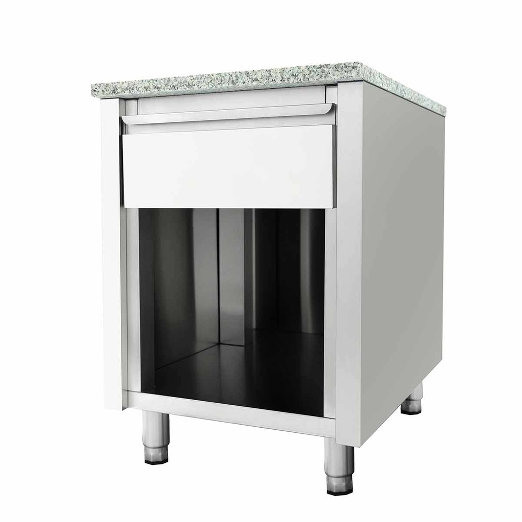 Kassentisch mit Schublade "grau", 600 x 820 mm