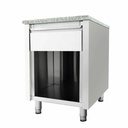 Kassentisch mit Schublade "grau", 600 x 820 mm