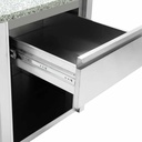 Kassentisch mit Schublade "grau", 600 x 820 mm