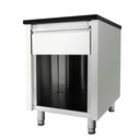 Kassentisch mit Schublade "schwarz", 600 x 820 mm