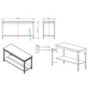 Arbeitstisch / mit Grundboden, 1600 x 600 mm