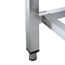 Arbeitstisch / unterfahrbar mit Aufkantung, 700 x 600 mm
