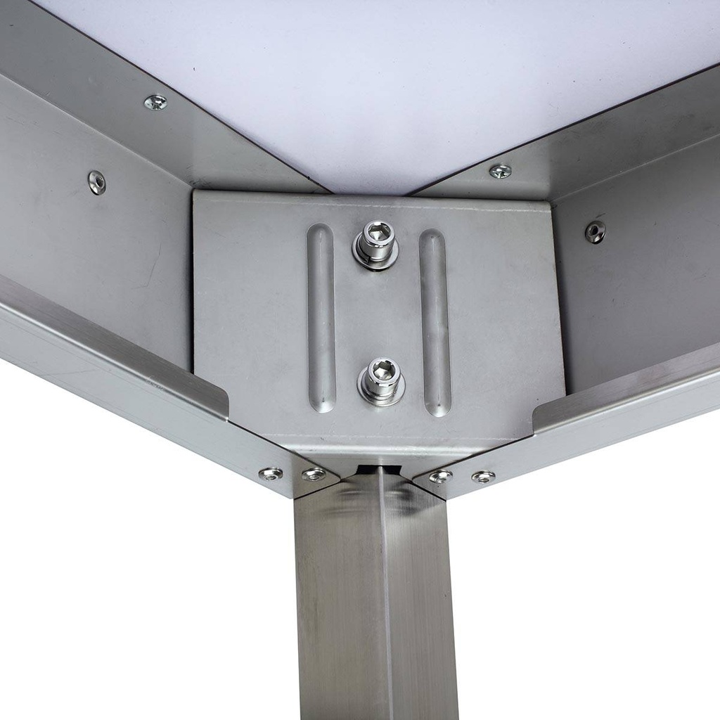 Arbeitstisch / unterfahrbar mit Aufkantung, 1000 x 700 mm
