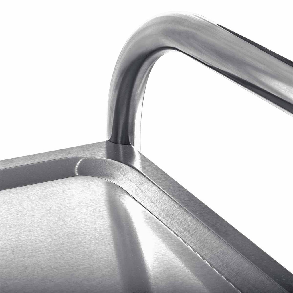 Servierwagen Edelstahl / 3 Böden, 860 x 540 mm