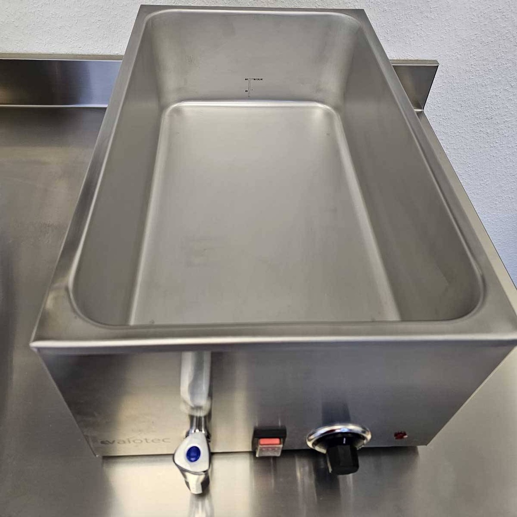 Bain-Marie mit Ablasshahn GN1/1, 338 x 600 mm