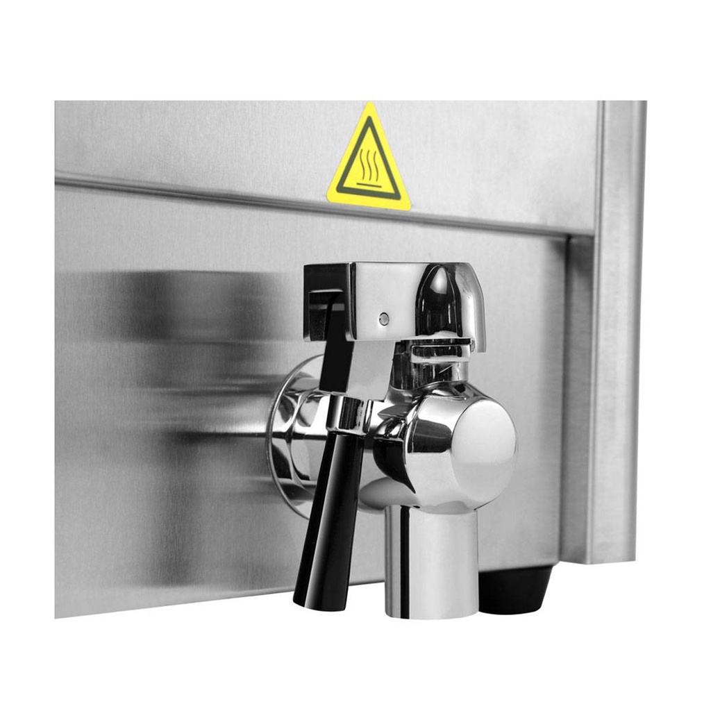 Elektro Fritteuse 1 Becken mit Ablasshahn 8 Liter, 310 x 570 mm