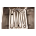 Elektro Fritteuse 2 Becken mit Ablasshahn 8 + 8 Liter, 600 x 570 mm