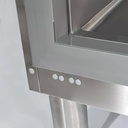 TOPLINE Kühlschrank / 2-türig GN 2/1 - Glas, 1350 x 850 mm