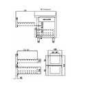TOPLINE Kühltisch / 2-fach GN1/1 mit 4 Schubladen, 1345 x 700 mm