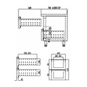 TOPLINE Kühltisch / 4-fach GN1/1 mit 4 Schubladen / 2 Türen, 2245 x 700 mm