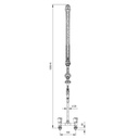 TOPLINE Geschirrwaschbrause mit Schwenkauslauf & 2 Mischventilen - Zweiloch, 160 x 350 mm
