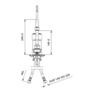 TOPLINE Mischbatterie mit Schwenkhahn & Einhebelmischer - Einloch, 55 x 245 mm
