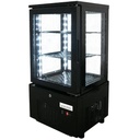 TOPLINE Kühlvitrine 2-fach / 56 Liter "schwarz", 434 x 398 mm
