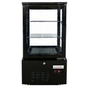 TOPLINE Kühlvitrine 2-fach / 56 Liter "schwarz", 434 x 398 mm