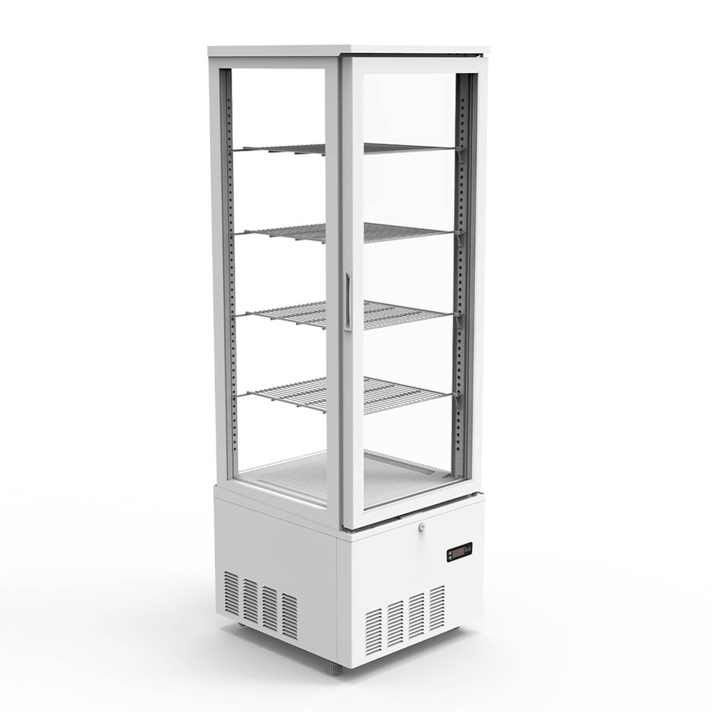 TOPLINE Kühlvitrine 4-fach / 237 Liter "weiß", 515 x 553 mm