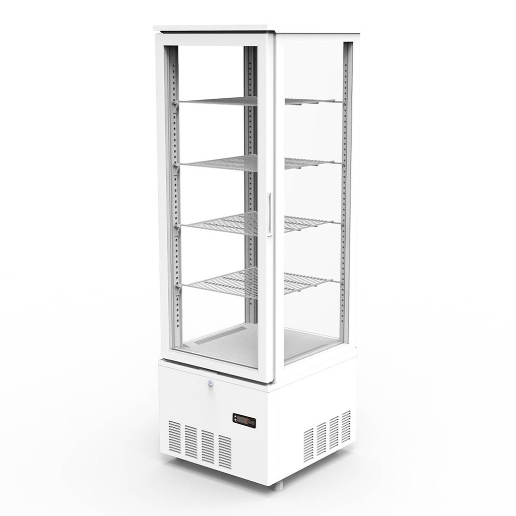 TOPLINE Kühlvitrine 4-fach / 237 Liter "weiß", 515 x 553 mm