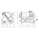 Aufschnittmaschine 300, 577 x 493 mm
