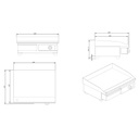 Elektro Grillplatte, Grillfläche glatt, 550 x 445 mm