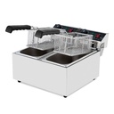 Elektro Fritteuse 2 Becken 6+6 Liter, 390 x 440 mm