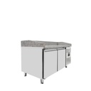 Pizzakühltisch / 2-türig "grau" inkl. Kühlaufsatz GN1/3, 1510 x 800 mm