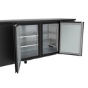 TOPLINE Barkühltisch Edelstahl / 1 Tür & 4 Schubladen, 2025 x 530 mm