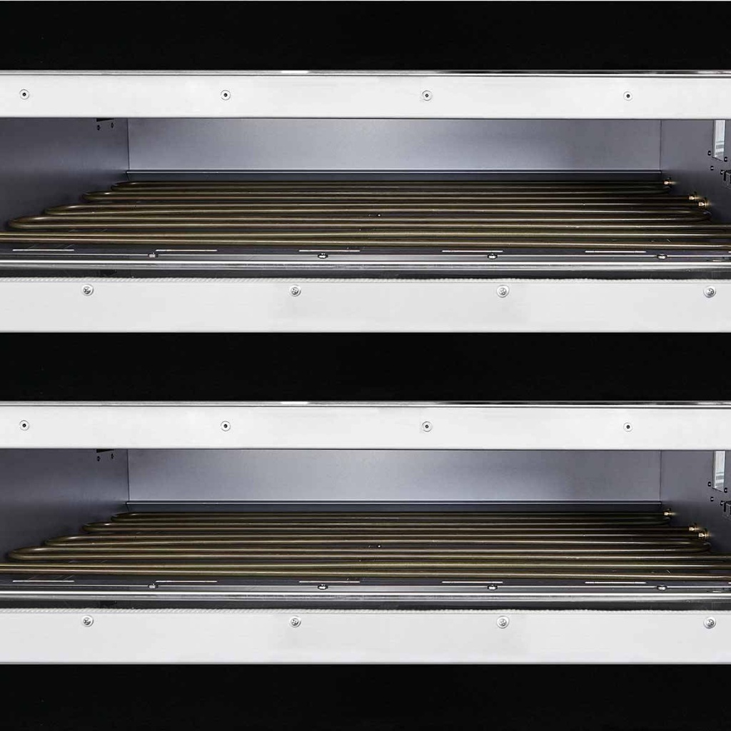 TOPLINE Elektro Pizzaofen 4+4 x 34 cm, 1100 x 835 mm