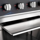 Gasherd - 4 Brenner 28,8 kW - offener Unterbau, 700 x 700 mm