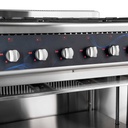 Gasherd - 6 Brenner 43,2 kW - offener Unterbau, 1100 x 700 mm