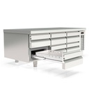 TOPLINE Unterbaukühltisch (Slim) / 3-fach GN 1/1 mit 6 Schubladen, 1600 x 700 mm