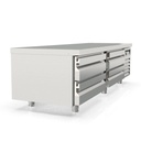 TOPLINE Unterbaukühltisch / 2-fach mit 4 Schubladen für GN 2/1 & GN 1/1, 1660 x 700 mm